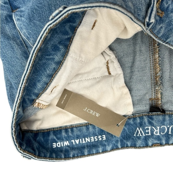 New J. Crew essential wide Denim jeans pleated 29T new with tags - Picture 13 of 15